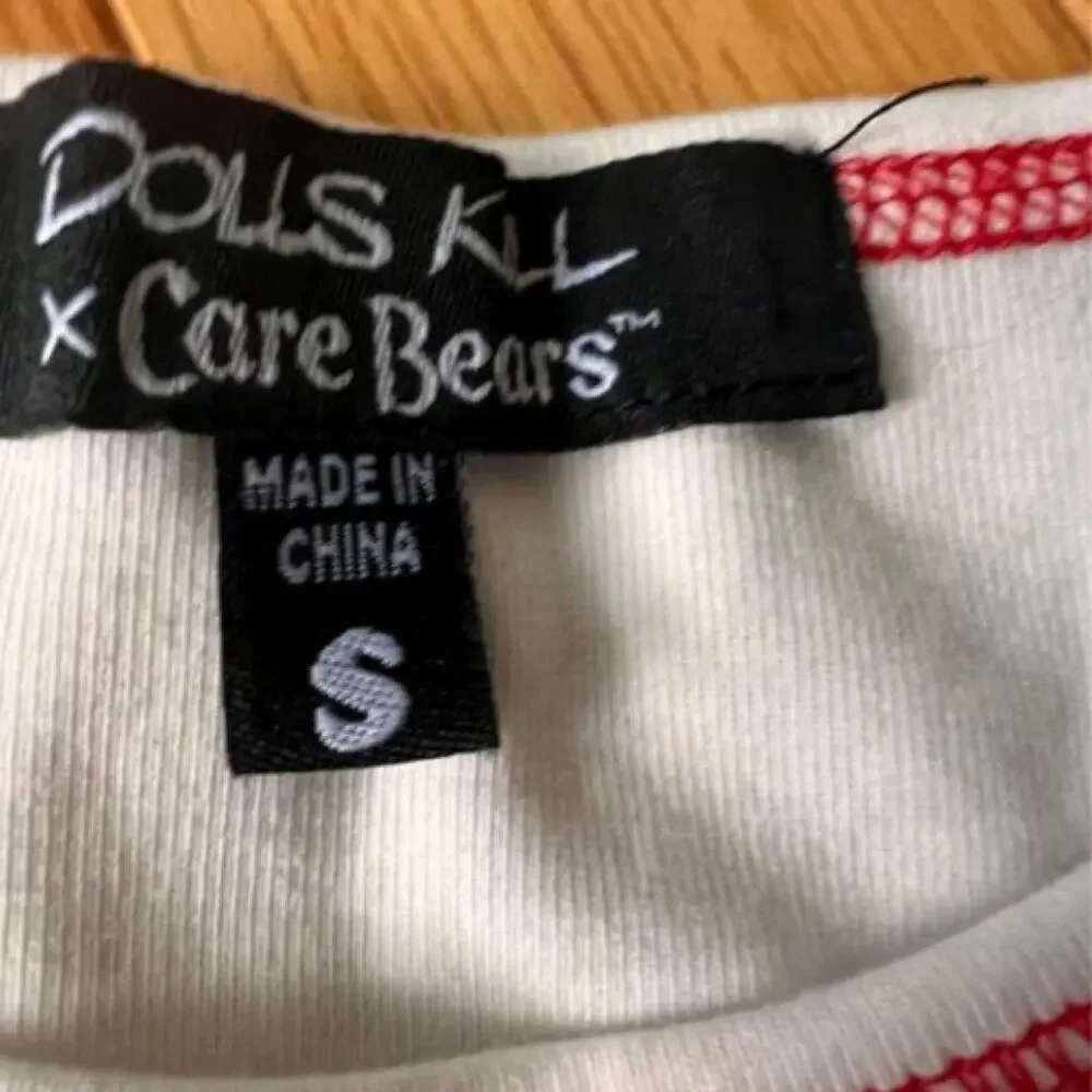 Dolls Kill Carebears Long Sleeve baby tee Top Size S